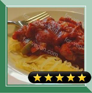 Winter Red Sauce over Spaghetti Squash recipe