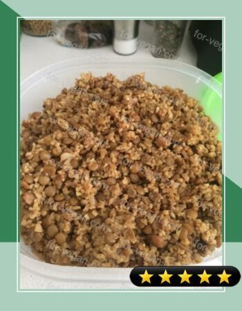 Majadera (Lentil, Onion, and Rice Dish) recipe