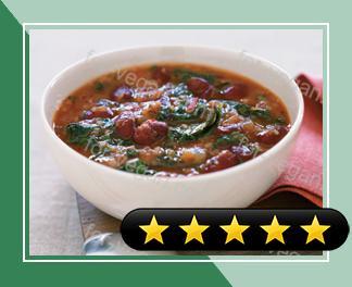 Hearty Grain Soup with Beans and Greens recipe