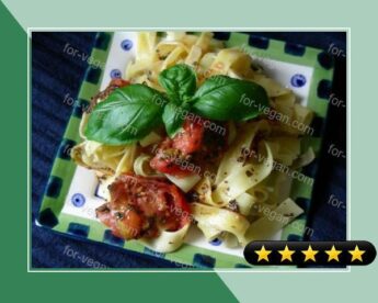 Linguini With Raw Tomatoes and Basil recipe