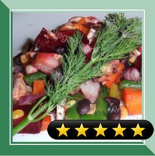 Russian Vinaigrette Beet Salad recipe