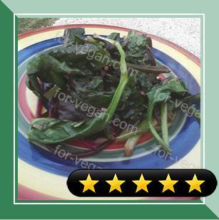 Spicy and Sweet Spinach recipe