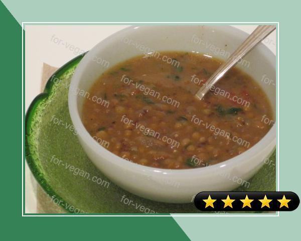 Mulligatawny Soup with Lentils recipe