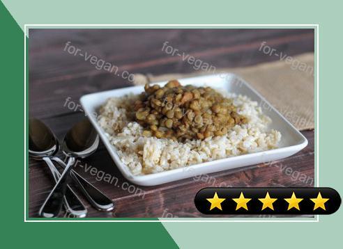 Slow Cooker Coconut Curry Lentils recipe