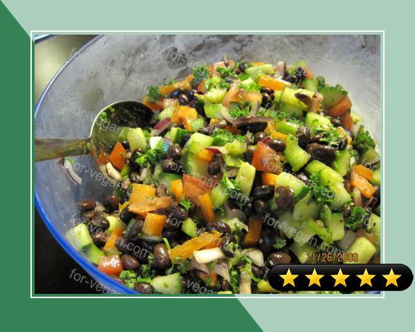 Middle Eastern Style Black Bean Salad recipe
