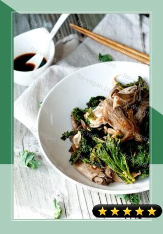 Sauteed Kale & Oyster Mushroom recipe
