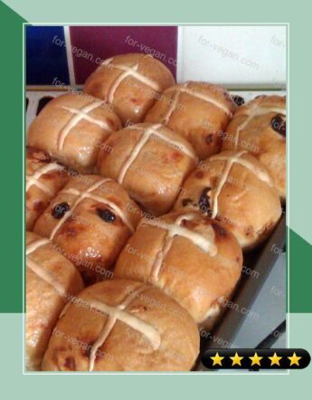 Vickys Easter Hot Cross Buns, Dairy, Egg & Soy-Free recipe