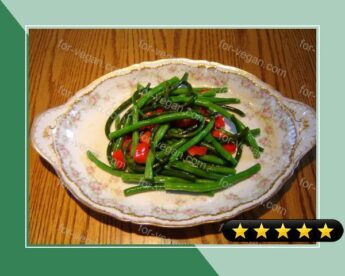Saute of Garlic Scapes & Green Beans recipe