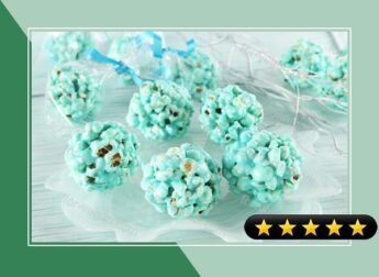 Ice-Blue Popcorn Snowballs recipe