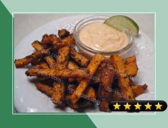 Spicy Sweet Potato Fries with Sriracha Dipping Sauce recipe