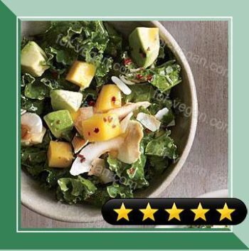 Kale Salad with Mango and Coconut recipe