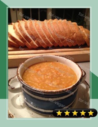 Yellow Split Pea Soup With Caramelized Onions recipe