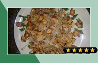 Stir fried bean sprout with bean curd recipe
