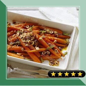 Glazed Carrots with Hazelnuts recipe