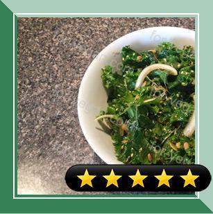Kale Salad with Sprouts and Seeds recipe