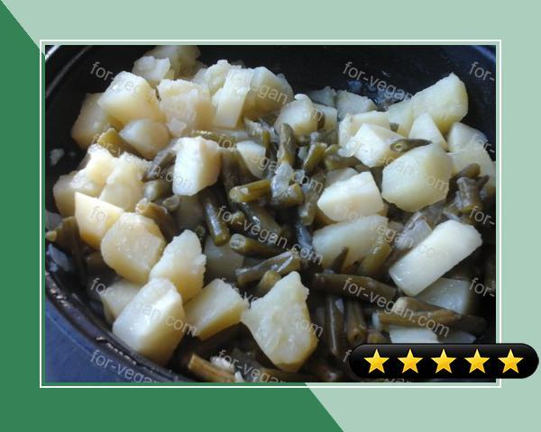 Greenbeans, Potatoes and Onions recipe