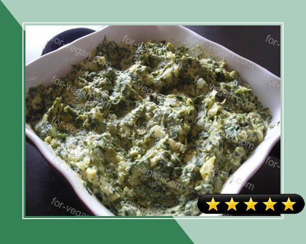 Healthy Spinach Artichoke Dip (Vegan) recipe