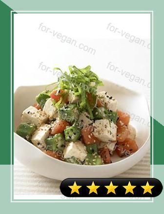 Chunky Okra & Tofu Salad recipe
