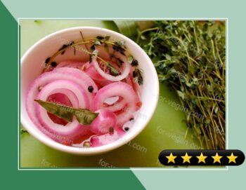 Wilted Chard With Pickled Red Onions recipe