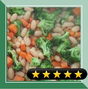 Maple Cannellini Bean Salad with Baby Broccoli and Butternut Squash recipe