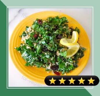Kale Quinoa Salad with Hazelnut Pesto recipe