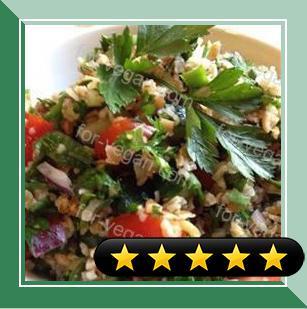 Veggie Bulgur Salad (Kisir) recipe