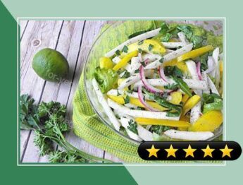 Jicama Arugula Herb Salad with Lime Vinaigrette recipe