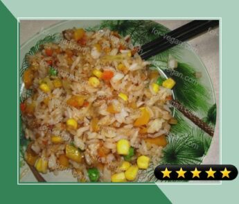 Fried White Rice With Vegetables recipe