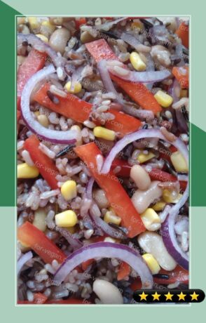 Vickys Mixed Bean & Wild Rice Salad recipe