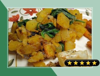 Indian Spiced Spinach With Potatoes recipe
