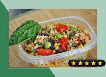 Israeli Couscous Salad with Roasted Cherry Tomatoes recipe