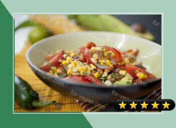 Pan-Roasted Corn and Tomato Salad recipe