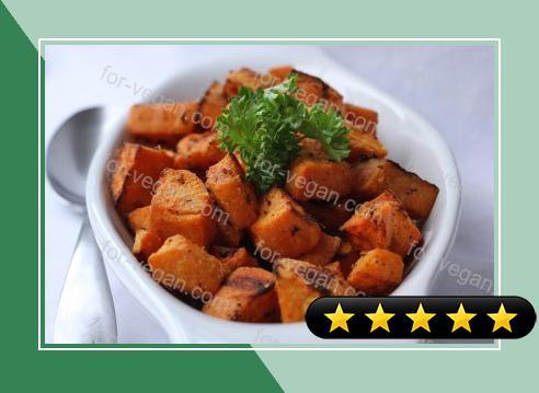 Horseradish-Roasted Sweet Potatoes recipe