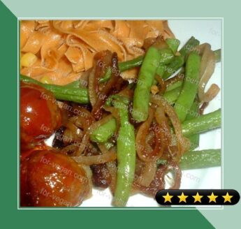 Green Beans With Caramelized Onions recipe