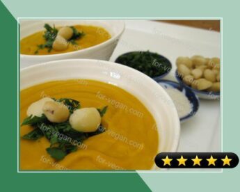 Creamy Vegan Roasted Sweet Potato Soup recipe