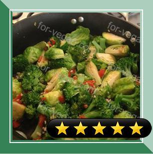 Broccoli and Brussels Sprout Delight recipe