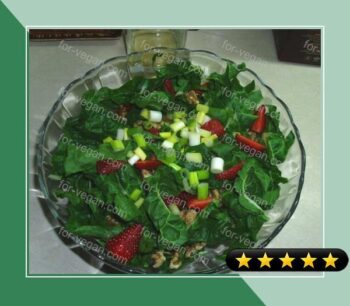 Spinach, Strawberry and Walnut Salad recipe