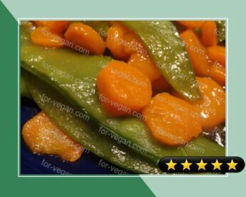 Glazed Carrots and Pea Pods recipe
