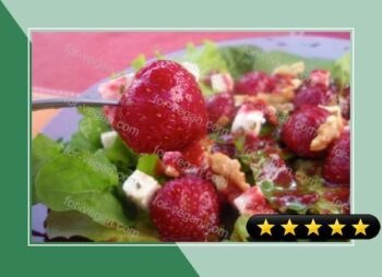 Mixed Green Salad With Strawberry Vinaigrette recipe