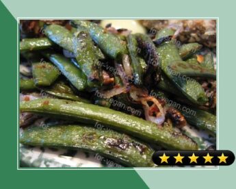 Roasted Snap Peas With Shallots recipe