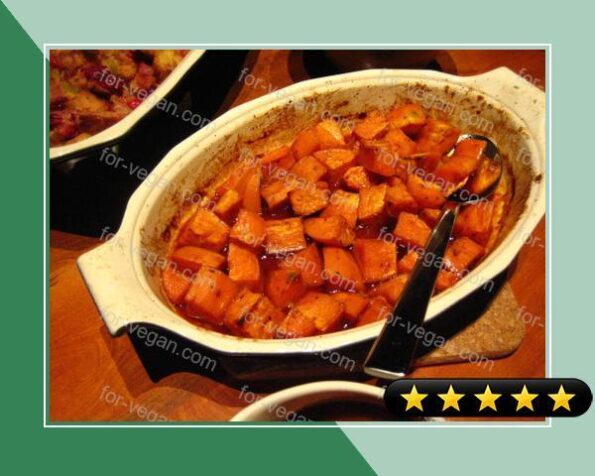 Spicy Roasted Sweet Potatoes With Orange & Honey recipe