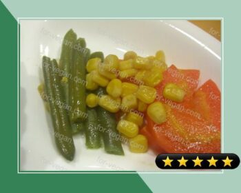 Colorful 10-Minute Vegetables Glaces in the Microwave recipe