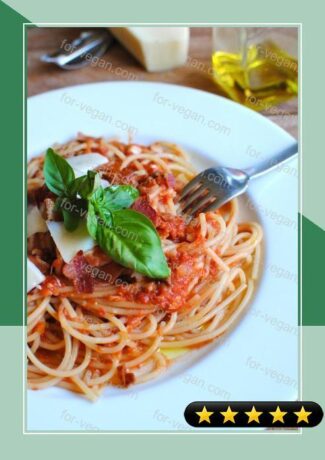 Quick Spaghetti with a Fresh Tomato Sauce recipe