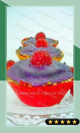 Raspberry and Blueberry Raw Vegan Cupcakes recipe
