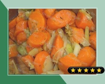 Glazed Carrots and Leeks recipe