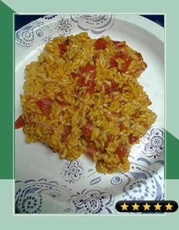 Herb and spice rice with tomatoes recipe