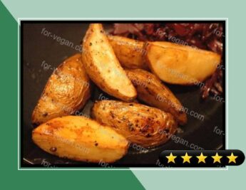 Oven Roasted Balsamic Potato Wedges recipe