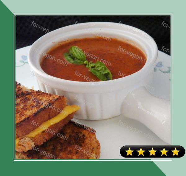 Quick Roasted Tomato Basil Soup recipe