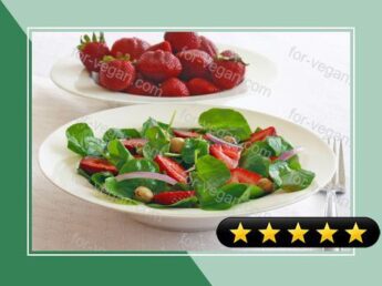 Watercress Salad with Strawberries and Toasted Hazelnuts recipe