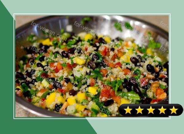 Quinoa Salad With Black Beans and Mango recipe
